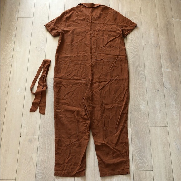 Tradlands Finn Linen Tencel Jumpsuit in Clay Size M - Picture 4 of 12